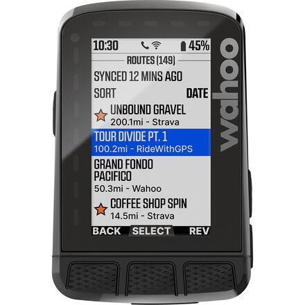 Wahoo Fitness ELEMNT ROAM V2 GPS Cycling Computer - Bike