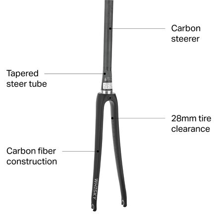 パーツ Whisky Parts No.7 Cross Disc Taperd Fork Whisky Parts Co. No. 7 Cross Disc Fork Tapered | Tree Fort Bikes