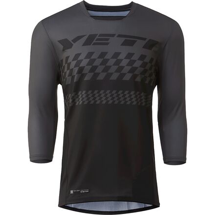 Yeti Cycles Enduro 3/4-Sleeve Jersey - Men's Black Checker, M