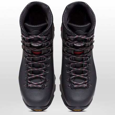 Zamberlan Men\'s Black Leather Hiking Boots with Red Accents Zamberlan Men main image 4