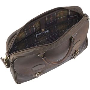 waxed canvas briefcase barbour