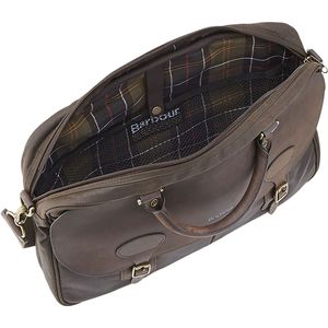 barbour wax briefcase