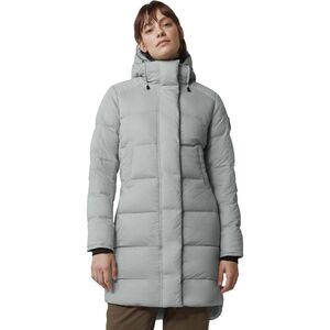 alliston 750 fill power down long hooded parka