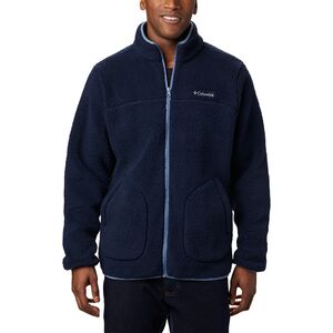 Columbia 1911111 Men's Rugged Ridge II Sherpa Full-Zip Fleece Jacket (Collegiate Navy) (XL)