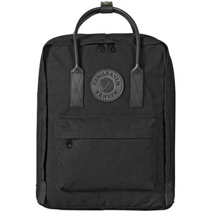 plain black small backpack
