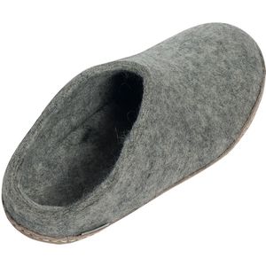 Glerups The Boot Leather Slipper Petrol 43.0
