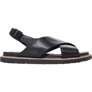 KEEN Women\'s Lana Slide Open Toe Leather Sandal Keen Womens 6.5 Black Leather Double Strap Lana Slip On  main image 2