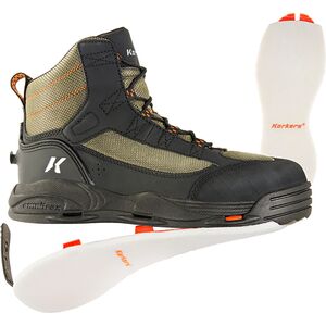 Korkers Greenback Mens Wading Boot‎ Sz 13 Black Felt and Kling-On Sole Lace Up Korkers Greenback Wading Boot - Men main image 3