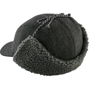 mens wool baseball cap ear flaps