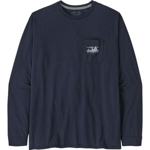 【patagonia】Men's Long-Sleeved '73 Logo Responsibili-Tee Patagonia Men's P-6 Logo Responsibili-Tee®