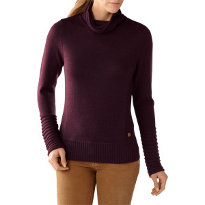 thumbnail image 2 of Made By Olivia Women's Mock Neck Long Sleeve Turtleneck Slim Fit Sweater Top Off White L 2 of 13