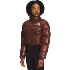 The North Face Nuptse Short Jacket - Women's Dark Oak, Xs
